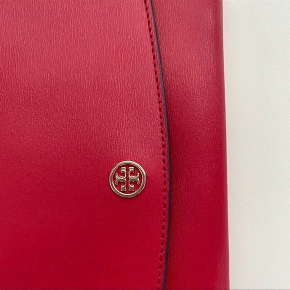 Tory Burch Parker Chain Wallet Bag Crossbody RedW/gold Excellent Condition